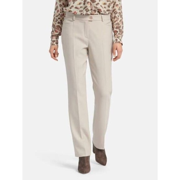 Basler Pants - BASLER Women's Subtle Crease Crepe Trousers Pants NWT EUR 50 (42" Waist)